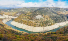 Vista de la presa del embalse de Sau, Cataluña, España